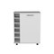 Tuhome Lafayette Bar Cabinet with 4-Bottle Rack. Upper Glass Holder and Dual Door Design-Macadamia MLM9075 - alternate 4